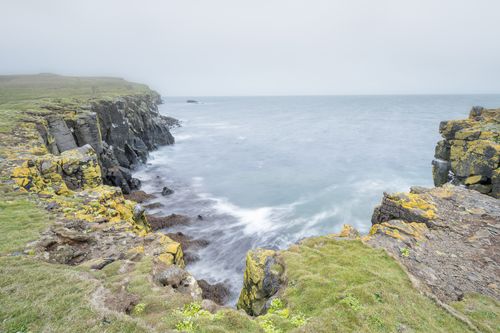 Grimsey Island in Sea Fog Grimsey Island in Sea Fog